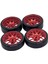4pcs 1:28 Tekerlek Lastikleri Wltoys Için Kauçuk Lastik Seti Modifikasyonu K989 Paletli Kırmızı (Yurt Dışından) 1
