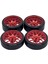 4pcs 1:28 Tekerlek Lastikleri Wltoys Için Kauçuk Lastik Seti Modifikasyonu K989 Paletli Kırmızı (Yurt Dışından) 2