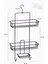 Okyanus Home Siyah Multifonksiyonel Duş Rafı 2