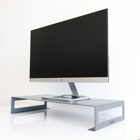 Hansdocom Monitör Standı - Laptop Standı - Monitör Yükseltici - Metal - Antrasit Gri - SMS1