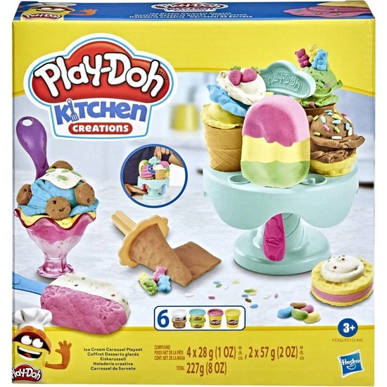 Play-Doh Mutfak Atölyesi - Dondurma Partisi Seti