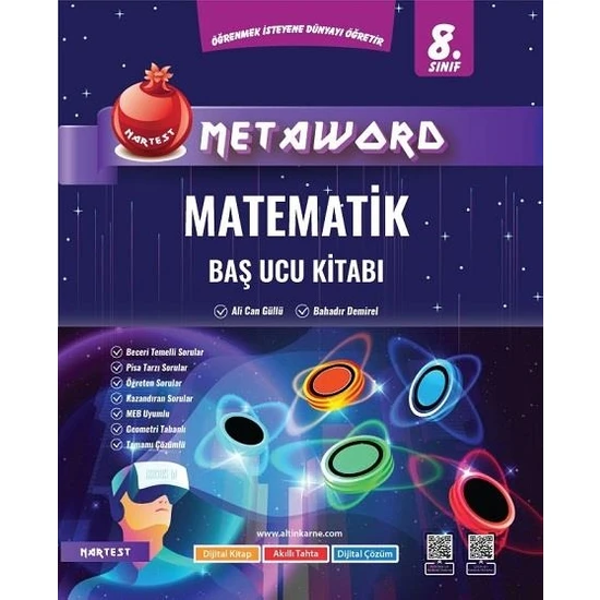 Nartest Yayınevi 8. Sınıf Metaword Matematik Baş Ucu Kitabı