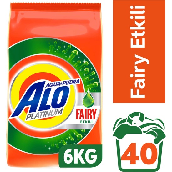 Alo Platinum 6 kg Toz Çamaşır Deterjanı Fairy Etkili