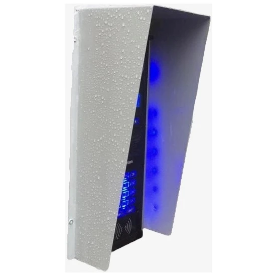 Acil Pano Diyafon, Zil Paneli Metal Koruma Kutusu, Yağmurluk Aparatı 1, Bej - (W:160 x H:400 x D:100 Mm)
