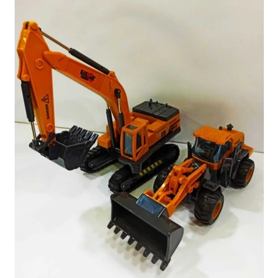 Berat Toys İkili İş Makinaları Dozer Ekskavatör Kepçe Iş Araçları