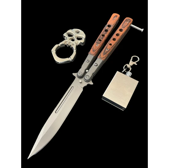 Kamp Outdoor Çakı Ahşap Kabze
