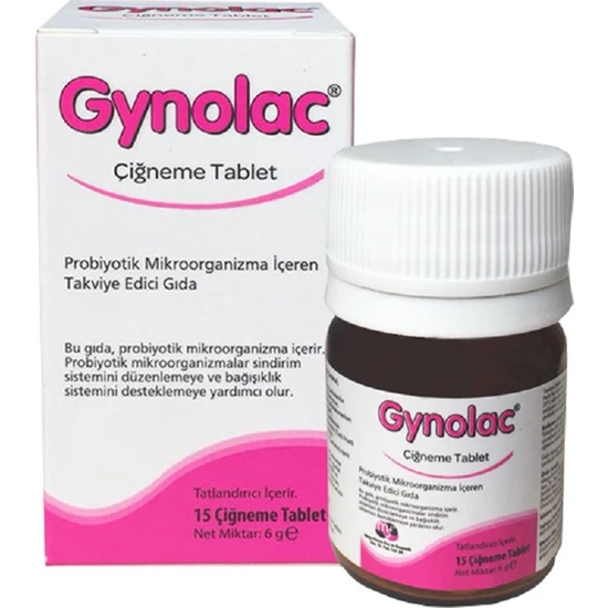 Gynolac Probiyotik 15 Ciğneme Tablet