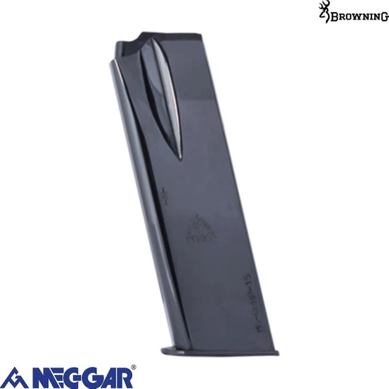 Mec-Gar Browning 15+1 Hp 9 mm Siyah Tabanca Şarjörü