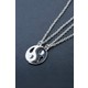 The Collection 2 Adet Ying Yang Denge Zincir Kolye Sevgili Arkadaşlık Best Friends Kolyesi