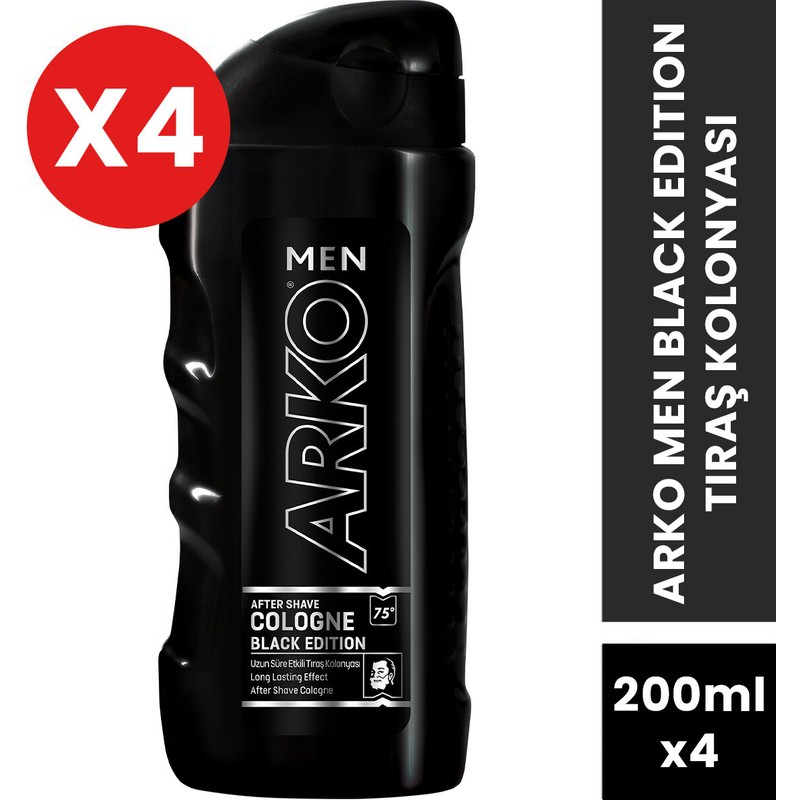 Arko Men Black Edition Tıraş Kolonyası 4x200ml