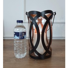 Evim Tatlı Evim Dekoratif Metal Mumluk Elegante 24 cm