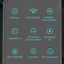 Span Oyun Dokunmatik Tws Bluetooth Kulaklık (Yurt Dışından)