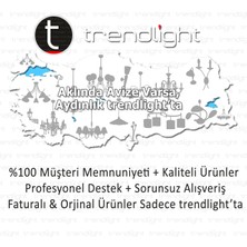 Trendylight Berfin 5'li Sarı Renkli Taşlı Avize