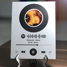 Newface Reklam Spotify Barkodlu Ahşap Mdf Plak