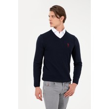 U.S. Polo Assn. Erkek Lacivert Triko Kazak 50251877-VR033