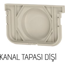 Lux Wares 130x60x1000 mm Drenaj Kanalı Plastik Izgara + Oluk + Tapa