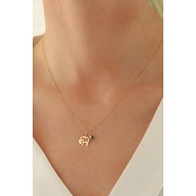 Milet Kuyumculuk 14 Ayar Altın Forze Zincir Fil Göz Kolye