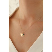 Milet Kuyumculuk 14 Ayar Altın Forze Zincir At Göz Kolye