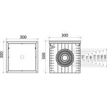 Luxwares 30x30 Rögar Kutusu + Düz Kapak