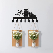 3Art Metal Kuş Desenli Metal Dekoratif Askılık