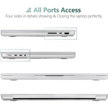 Bros Apple Macbook Pro 14.2 Inç 2021 M1 Pro Işlemcili A2442 Seri Sert Macbook Kaplama Koruyucu