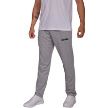 Diadora Florene - Erkek Pamuklu Açık Gri Eşofman Altı - Ddflorenealt
