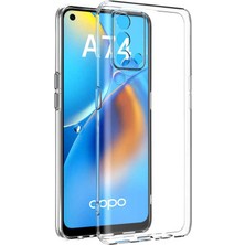 Kvy Oppo A74 Kamera Korumalı Süper Silikon Kılıf