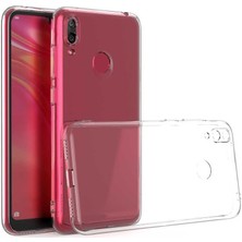 Kvy Huawei Y9 2019 Kamera Korumalı Süper Silikon Kılıf Kırılmaz Ekran Koruyucu