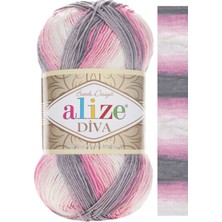 Alize Diva Batik Merserize El Örgü Ipi Renk KODU:3245