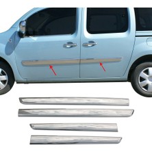 Renault Kangoo Krom Kapı Çıtası (4prç) 2008 ve Üzeri -Dar- P.çelik