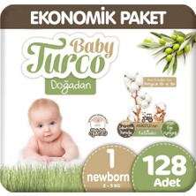Baby Turco Doğadan 1 Beden Ekonomik 64X2 128 Adet