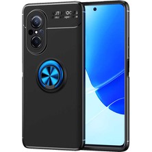 Kilifone - Huawei Nova 9 Se - Kılıf Yüzüklü Auto Focus Ravel Karbon Silikon Kapak