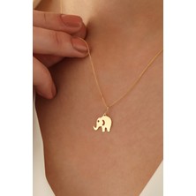 Milet Kuyumculuk 14 Ayar Altın Forze Zincir Fil Kolye