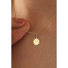 Milet Kuyumculuk 14 Ayar Altın Forze Zincir Güneş Kolye