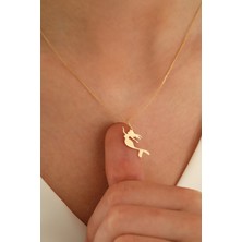 Milet Kuyumculuk 14 Ayar Altın Forze Zincir Deniz Kızı Kolye