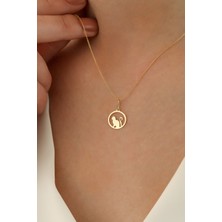 Milet Kuyumculuk 14 Ayar Altın Forze Zincir Kedi Kolye