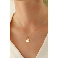 Milet Kuyumculuk 14 Ayar Altın Forze Zincir Ayıcık Kolye