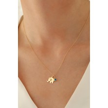 Milet Kuyumculuk 14 Ayar Altın Forze Zincir Fil Göz Kolye