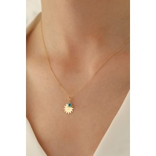 Milet Kuyumculuk 14 Ayar Altın Forze Zincir Güneş Göz Kolye