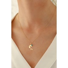 Milet Kuyumculuk 14 Ayar Altın Forze Zincir Deniz Kızı Göz Kolye