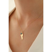 Milet Kuyumculuk 14 Ayar Altın Forze Zincir At Göz Kolye