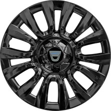 Dacia Logan 15 Inç Jant Kapağı Amblemli Piano Black 4 Adet 1 Takım 206