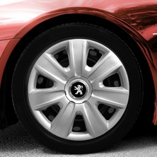 Whigor Peugeot 207 14 Inç Jant Kapağı Amblemli Gri 4 Adet 1 Takım 108