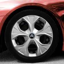 Whigor Citroen Ax 15 Inç Jant Kapağı Amblemli Gri 4'lü Set 113