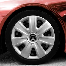 Whigor Honda Civic 14 Inç Jant Kapağı Amblemli Gri 4'lü Set 108