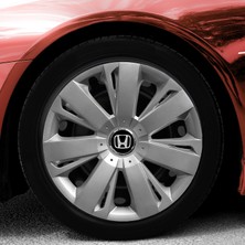 Whigor Honda Civic 15 Inç Jant Kapağı Amblemli Gri 4'lü Set 114