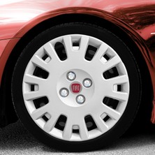 Whigor Fiat Linea 15 Inç Jant Kapağı Amblemli Gri 4'lü Set 147