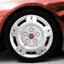 Whigor Fiat Ducato 16 Inç Uyumlu Jant Kapağı Amblemli Gri 4'lü Takım 153