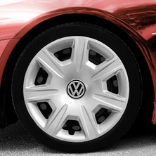Whigor Volkswagen Caddy 15 Inç Uyumlu Jant Kapağı Amblemli Gri 4'lü Takım 142