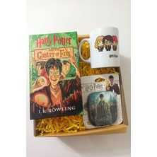 Alanç Harry Potter Kitap Görünümlü Kilitlenebilir Gizli Kasa, Kupa, Bardak Altlığı Hediye Seti